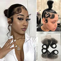 HD Swiss Lace Baby Hair Edge Stripes 4 Pieces - Human Virgin Hair for Natural Hairline
