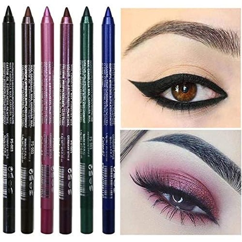 12 Colors EyeLiner Pencil Cosmetic Make Up Waterproof Long Lasting Women Eyeliner Pearlescent & Matte Color Eyebrow Pencil Eyeshadow Pen