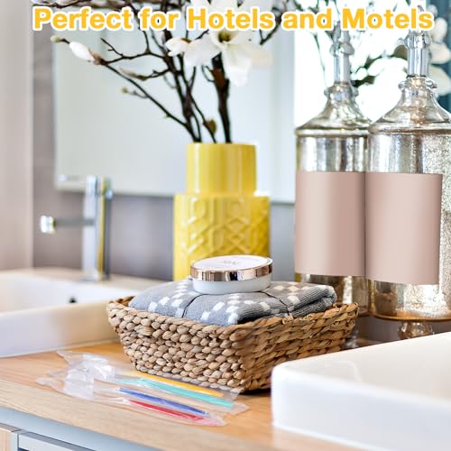 Bulk Disposable Toothbrushes Pack - Soft Bristles, Multi-Color Handles, Individually Wrapped for Travel & Hotels