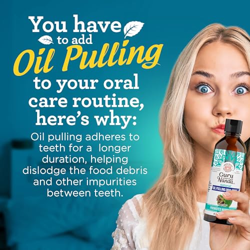 GuruNanda CocoMint Oil Pulling Mouthwash, 3x8oz (Alcohol Free) with Vitamins D3,E,K2