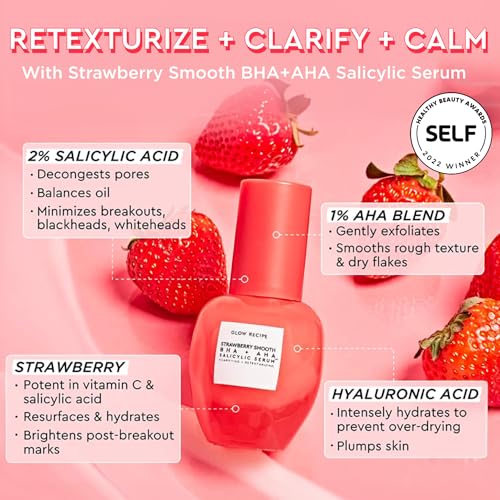 Glow Recipe Strawberry Salicylic Acid Serum for Acne & Pore Refinement 30ml