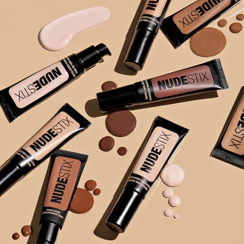 Nudestix Tinted Cover Liquid Foundation ? Lightweight, Buildable Coverage for a Natural Radiant Finish | Hydrating Formula with 18 Botanical Extracts | Clean, Vegan Makeup