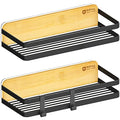 Bathroom Organizer Shower Bathtub Caddy - 43" x 9" x 2" Black