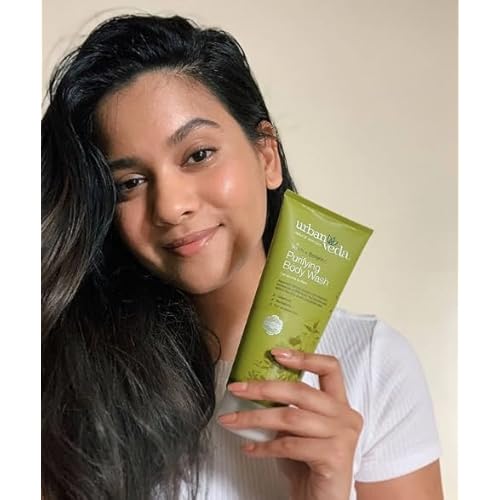 Urban Veda Acne Body Wash | Tea Tree Body Body Wash for Back Acne Treatment | Oil Cleanser with Salicylic Acid | Natural Body Wash with Witch Hazel | Body Wash Women & Men | 6.77 Fl oz
