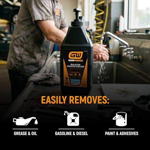 Heavy Duty Hand Soap - 64 oz for Mechanics & Professionals - Exfoliating & Skin-Friendly