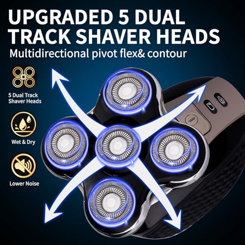 2 Pack Balder Pro Replacement Heads for Remington XR7000 XR1500 - 5 Dual‑Track Blades
