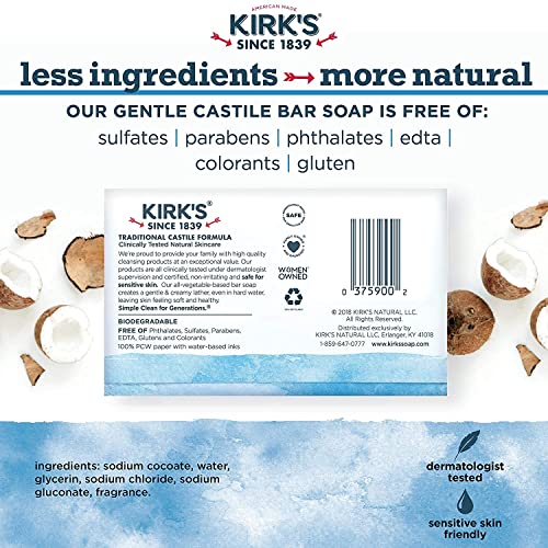Kirks Natural Original Castile Soap 4 oz (12 per case)