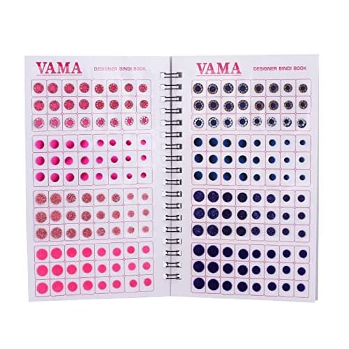Multicolour Plain Glitter Sparkle Shaded Crystal Diamond Stone Indian Bindi Booklet Sticker for Women (948 Fancy Bindi Book)