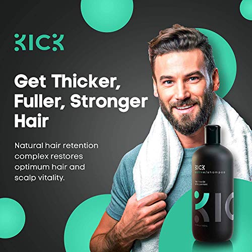 Men's Tea Tree & Peppermint Shampoo & Conditioner Bundle for Dandruff & Hair Loss