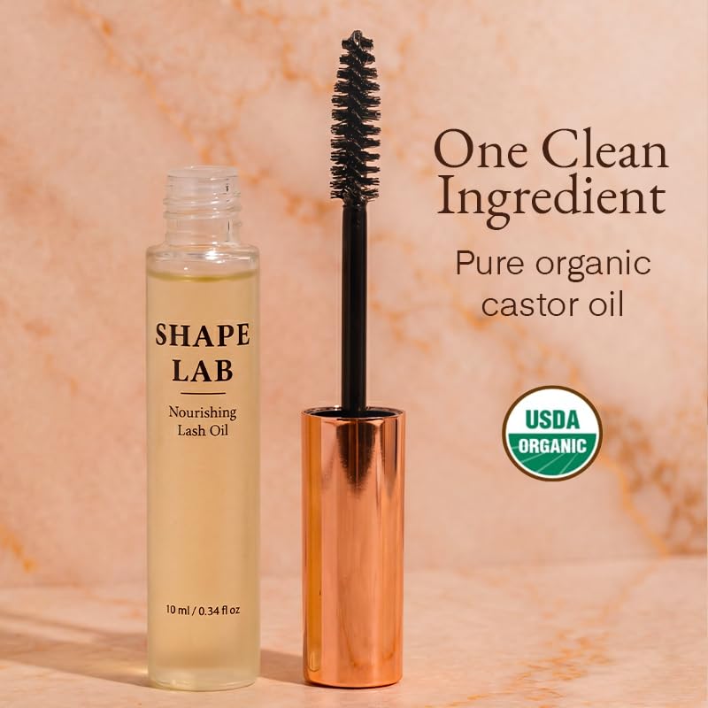 2-Piece Eyelash Curler & Organic Castor Oil Set for Fuller, Healthier Lashes