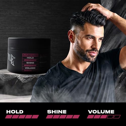 PRO Pomade 4 oz - Strong Hold, High Shine, Adds Volume, Water-Based, Flake-Free, Infused with Keratin & Biotin - Easy Washout - Made in USA