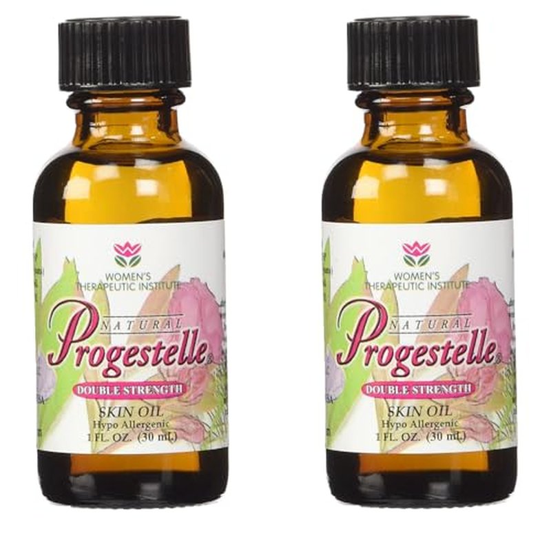 2 Botles Progesterone Body Oil - Simple, Purer Than Cream