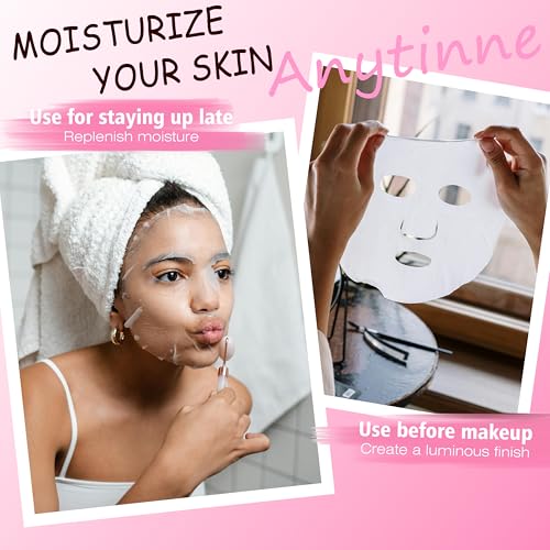 Pink Face Mask Set - 40 Assorted Skincare Sheet Masks for Hydration & Sensitive Skin