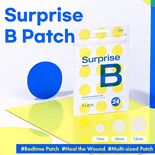 TIA'M TIAM Surprise B Patch (96 Count, Pack of 4), hydrocolloid Acne Pimple Patch