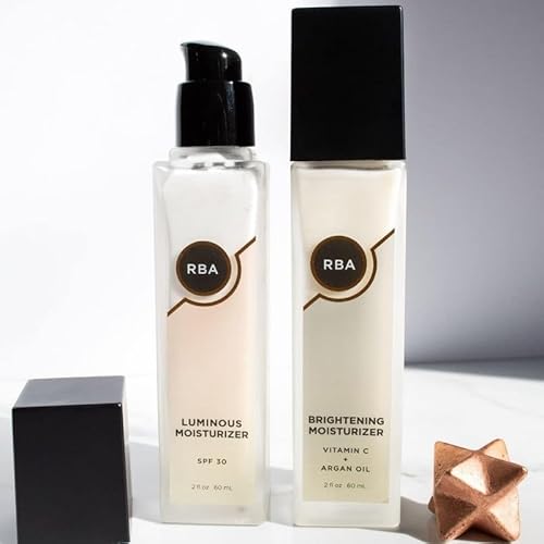 RBA Skincare's Brightening Vegan Moisturizer to Reduce Dark Spots - Daily Lightweight Face Moisturizer with Shea Butter and Vitamin C - Restorative Anti-Aging Day and Night Cream | 2 fl oz