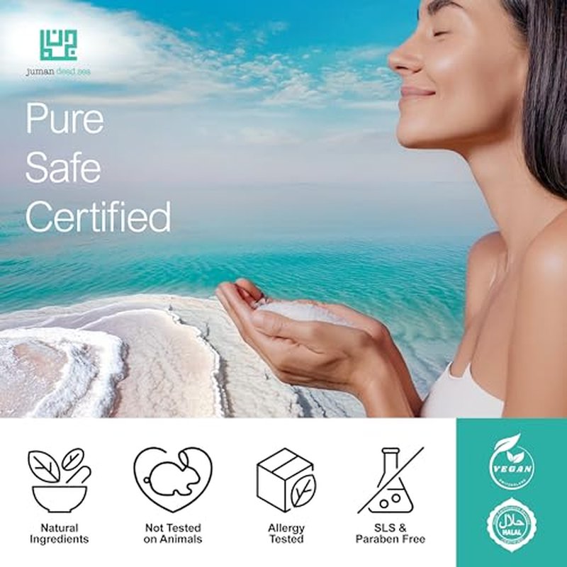 JUMAN Dead Sea Minerals Shea Butter Moisturizer Bundle | Infused with Vitamin E and Plant Extracts | Free from Harmful Ingredients | Suitable for All Skin Types | Bundle of 3