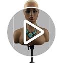 Voloria Realistic Female Mannequin Head for Wig Display, Jewelry & Accessories