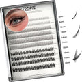 Bluesmurfs Individual False Lash DIY Eyelash Extensions 348 Clusters Lashes CD Curl Long Lashes Volume Individual Lashes Mixed Tray Faux Mink Fake Eyelashes Top Bottom Lashes DIY at Home (6-15mm MIX)