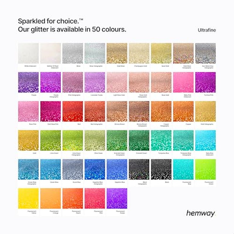 Hemway Eco Friendly Biodegradable Glitter 100g / 3.5oz Bio Cosmetic Safe Sparkle Vegan for Face, Eyeshadow, Body, Hair, Nail and Festival Makeup - Ultrafine (1/128" 0.008" 0.2mm) - Silver Holographic