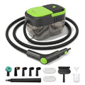 Portable Handheld Steam Cleaner for Home with 11 Accessories - Green