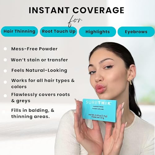 Hair Loss Concealer Powder for Thinning Hair & Gray Coverage - Dark Blonde 7.5g