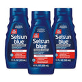 Selsun Blue Medicated Anti-dandruff Shampoo with Menthol, 11 fl. oz., Maximum Strength, Selenium Sulfide 1% (Pack of 3)