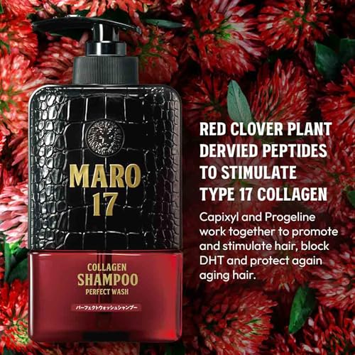 Maro17 Collagen Starter Set - Shampoo, Conditioner & Body Soap for Hair & Skin