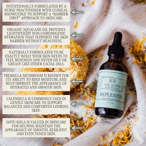 Organic Facial Oil for Dry Sensitive Skin - Replenish Variation