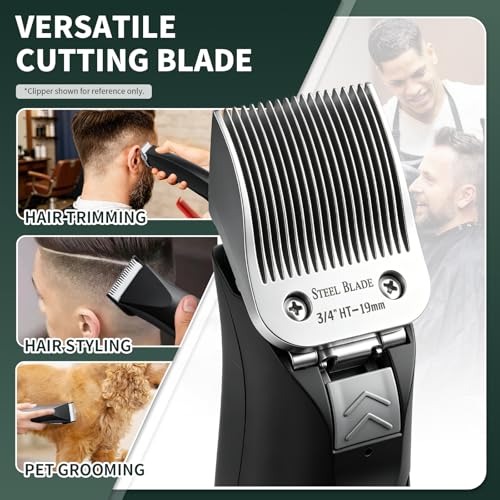 3/4 HT Clipper Blade 19mm for Oster Classic 76 - Silver, 1 Pack (Size 3/4 HT)