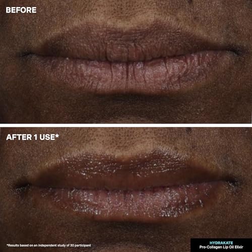 Kate Somerville Pro-Collagen Lip Oil Elixir ? Hydrating Lip Balm for Plump, Glossy Lips, Clear No-Tint Formula, 0.24 Fl Oz