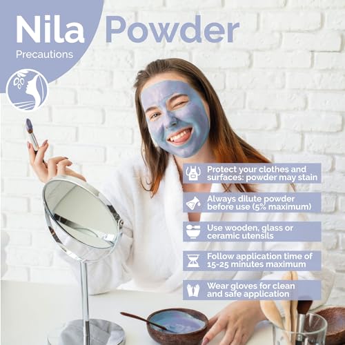Fatima's Garden Pure Nila Indigo Powder 50g - Natural Moroccan Face & Hair Care Powder for Exfoliating and Moisturizing