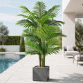 6ft Golden Cane Palm Artificial Tree - Large Tropical Faux Plant for Indoor & Outdoor Decor
