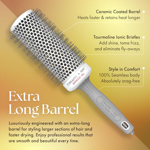 Olivia Garden Ceramic Ion Speed XL Thermal Hair Brush - 2 1/8