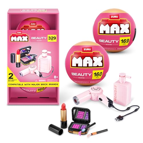 Build-Your-Own Beauty Collection Set - 2 Brick Kits with Hair Dryer & Makeup
