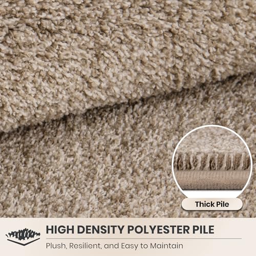 PURRUGS Taupe Hallway Runner Rug - 31.5" x 70" Low Profile Door Mat