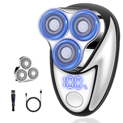 Mini Electric Shaver, Mini Portable Razor, USB Rechargeable Waterproof Shaver for Travel Office,Wet & Dry Electric Pubic Trimmer, Waterproof Body Groomer (for Men)