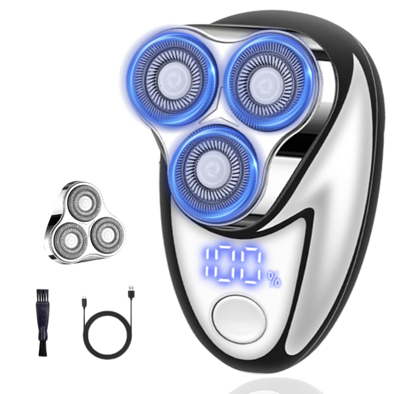 Mini Waterproof Electric Shaver for Men - Portable USB Rechargeable Trimmer