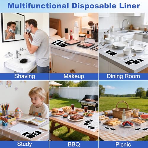 Disposable Beard Hair Catcher Pack of 200 - Sink Cover for Shaving & Grooming