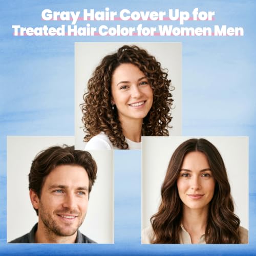 Brown Hair Dye Shampoo 3-in-1 Gray Coverage - IIIMEIDU