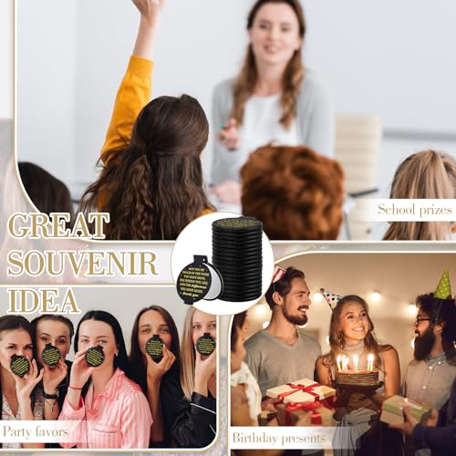 Wenqik 150 Pcs Employee Appreciation Gifts for Women Valentine Compact Mirror Bulk Thank You Gift for Staff Inspirational Compact Pocket Mirrors with Cards Organza Bags for Teacher Coworker