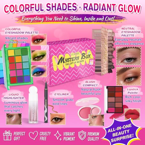 All-in-One Makeup Kit for Women - Full Face Cosmetic Set with Eyeshadow, Lipstick & Brushes