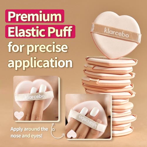 KLARCEBO New Heart Cica Cushion Foundation ? Lightweight K-Beauty Cushion Compact with Centella Asiatica, Natural Coverage, Long-Lasting, Non-Caking, Moisturizing Makeup with Elastic Puff