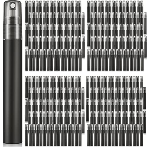 Remerry 200 Pcs 10 ml Mini Spray Bottles Perfume Spray Bottles Plastic Travel Refillable for Women Small Fine Mist Sprayers Portable Frosted Perfume Sprayers Empty Atomizer for Essential Oil