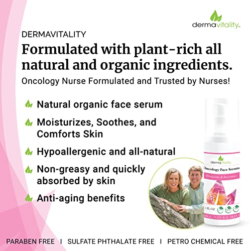 Unscented Face Moisturizer for Chemo Patients - Organic Hydrating Serum 1oz