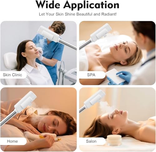 Facial Steamer with Ozone, LCD Touch Screen & 600ml Water Capacity for Spa & Skincare