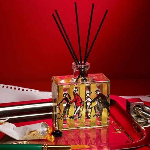 Holiday Scented Reed Diffuser - Refillable Glass Vessel, 5.9 oz