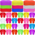 JaGely 90 Pairs Disposable Pedicure Slippers Flip Flops Bulk - Colorful