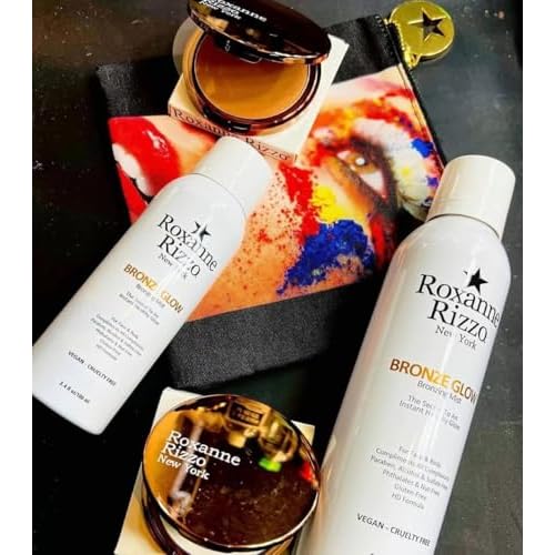Mulberry Street Powder Bronzer by Roxanne Rizzo - Delicately Infused with a Golden Undertone - Experience a Golden Highlight Without Shimmer - Perfect for Adding Warmth and Dimension to Your Look