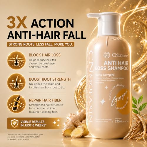 Anti Hair Fall Shampoo 730ml with Multi-Peptide & Root Activator for Thinning Hair
