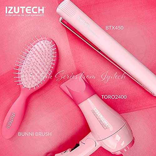 Mini Foldable Travel Hair Dryer - Dual-Voltage 1200W, Pink, Lightweight & Portable